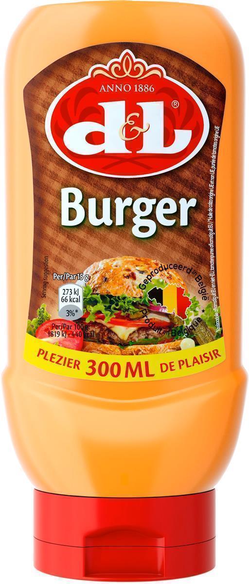 D&L Burger Sauce 6x 300ml Squeeze belgische Soße für Burger