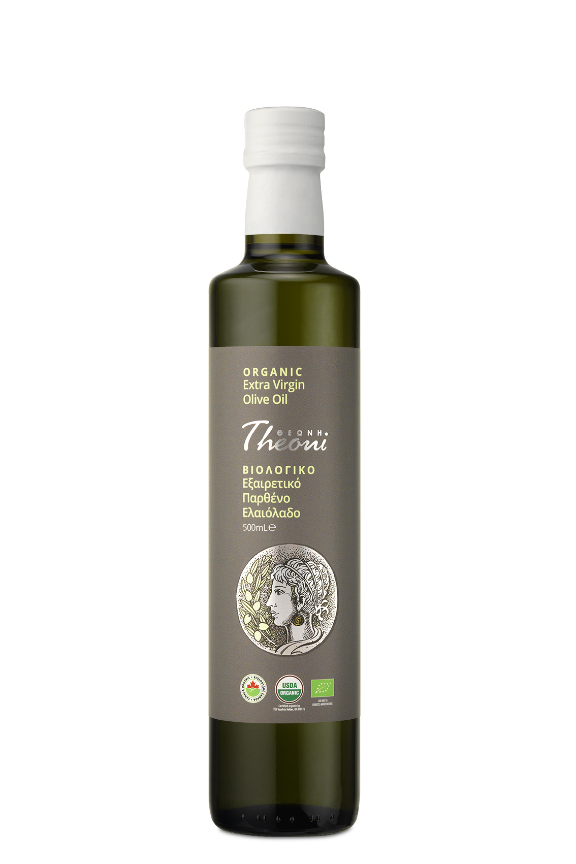 Theoni BIO Olivenöl 6x 500ml Flasche Griechenland extra vergine
