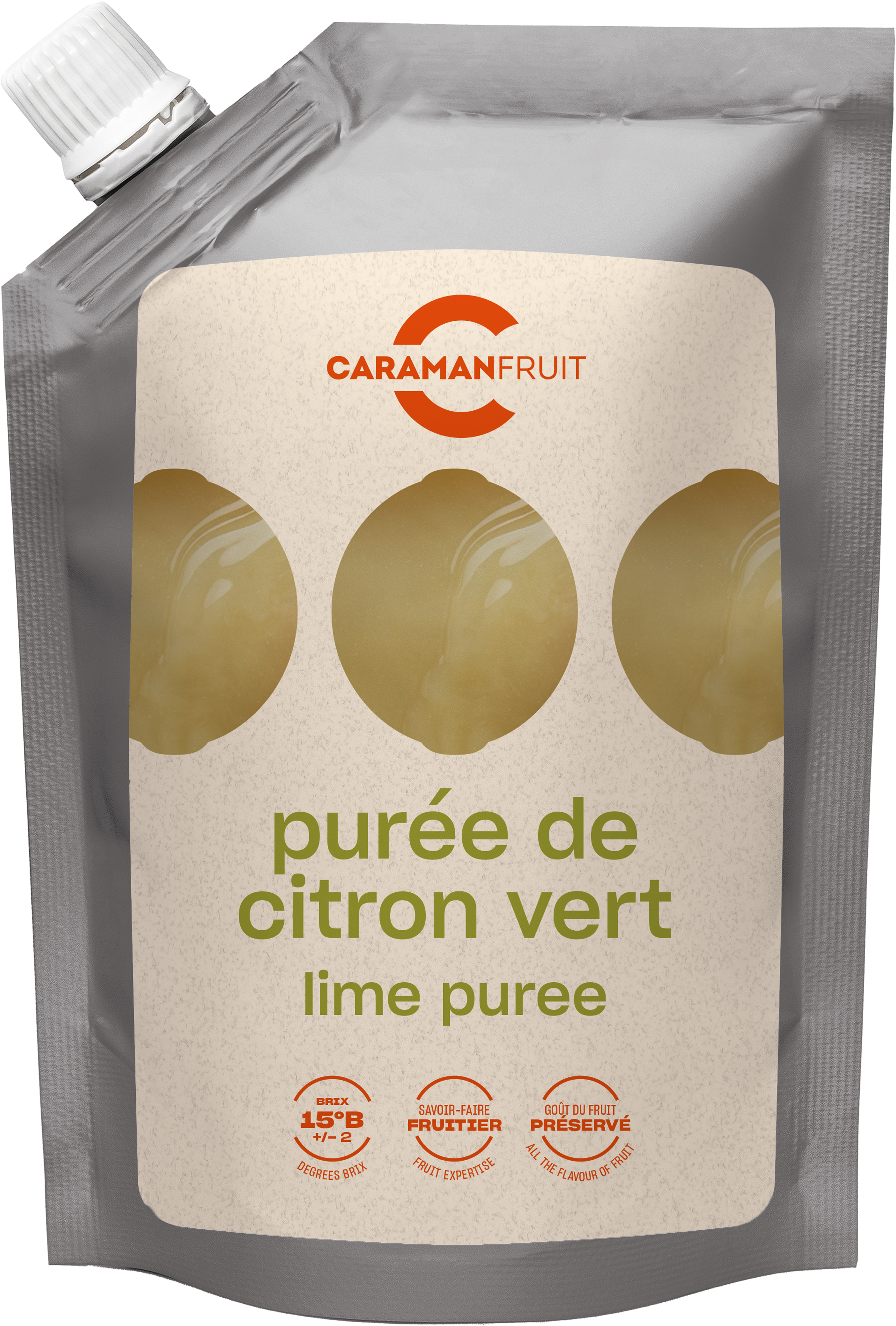 Caramanfruit Limetten-Püree 1x 1kg exotische Limette Zitrusfrucht