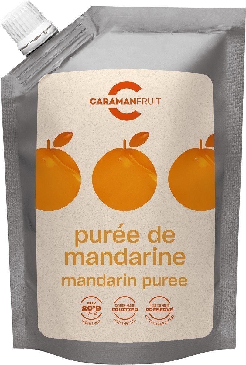 Caramanfruit  Mandarinen-Püree 8x 1kg spanische Mandarine Frucht-Püree 