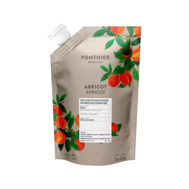 Ponthier Aprikose Fruchtpüree 6x 1kg Premium Bergeron Aprikose Frankreich