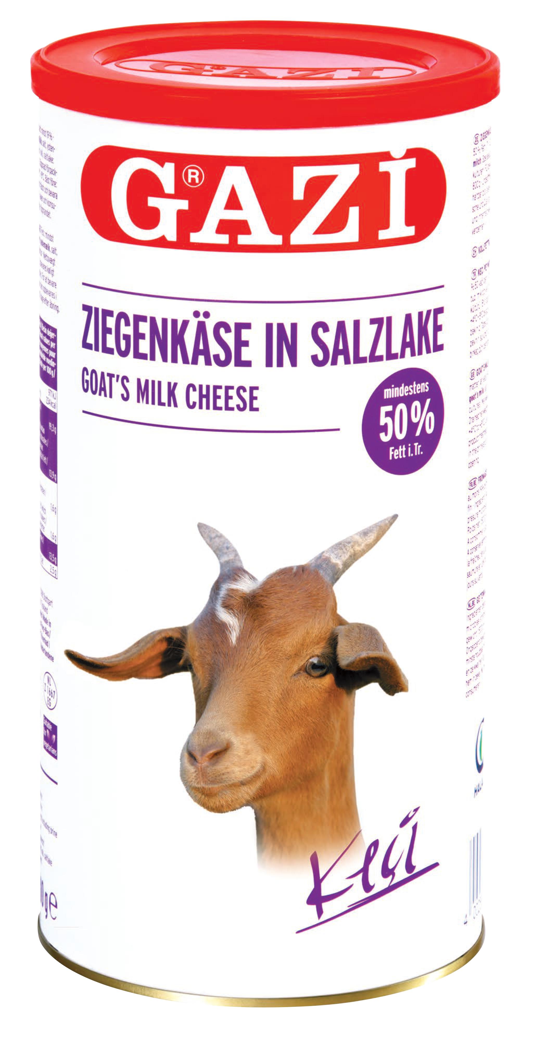 Gazi Ziegenkäse in Salzlake 800g 50% Fett i.Tr. Käse Dose Ziege Keci peyniri