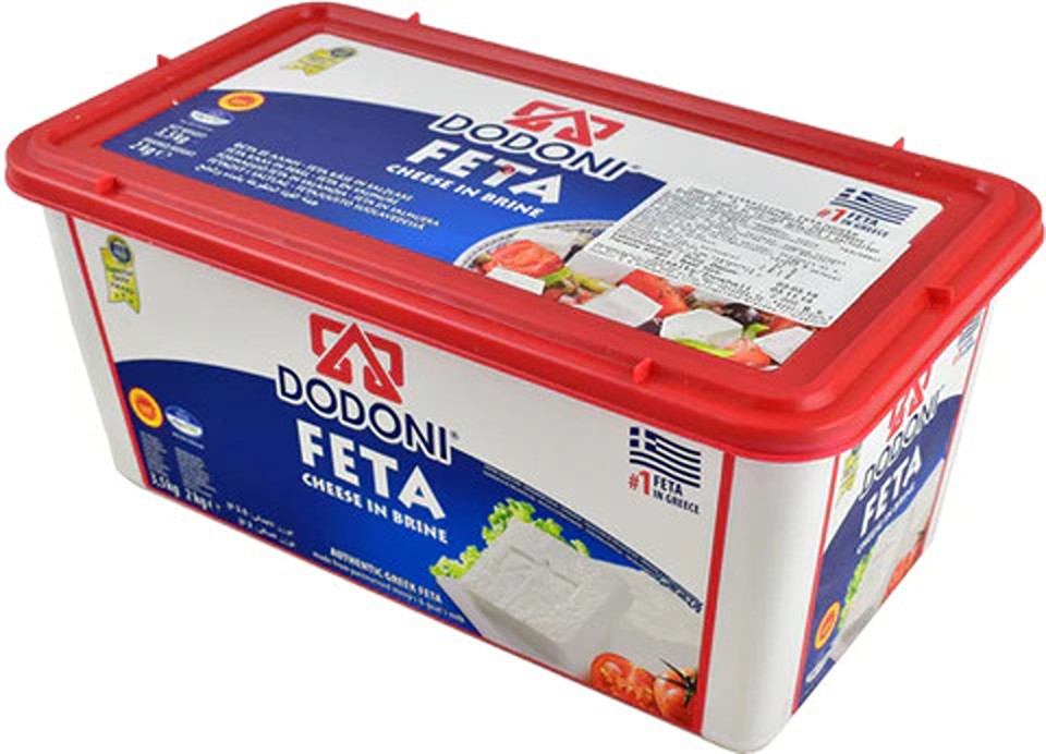 Dodoni Feta-Käse 1x 2kg griechischer Schafskäse Schafkäse Salzlake 43% Fett i.Tr.