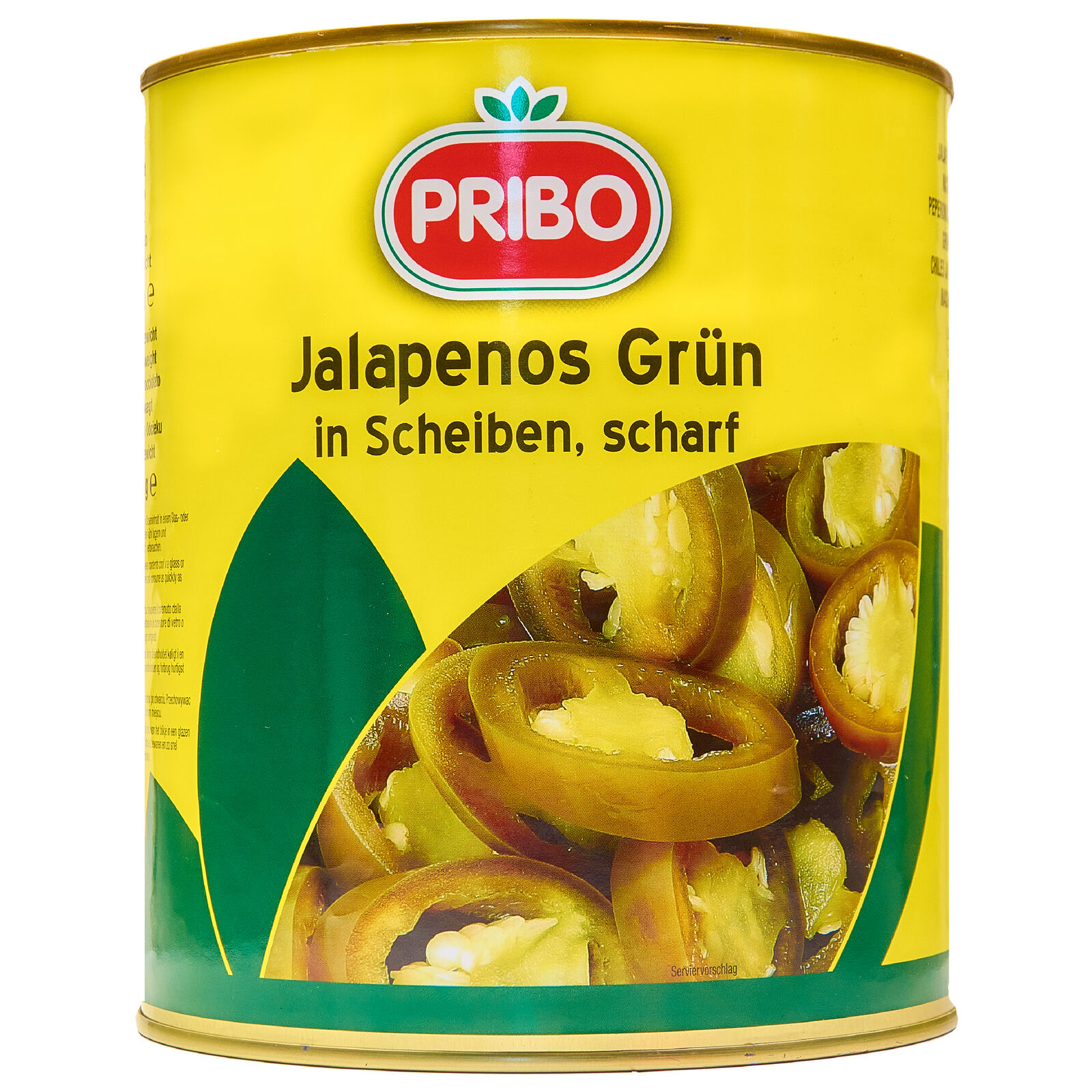 PRIBO Jalapenos grün FM 1x 2850g ATG 1700g feurig scharfe Jalapeño