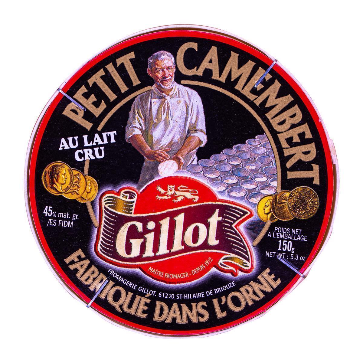 Gillot Noir Camembert 150g AOP Rohmilch französischer Weich-Käse