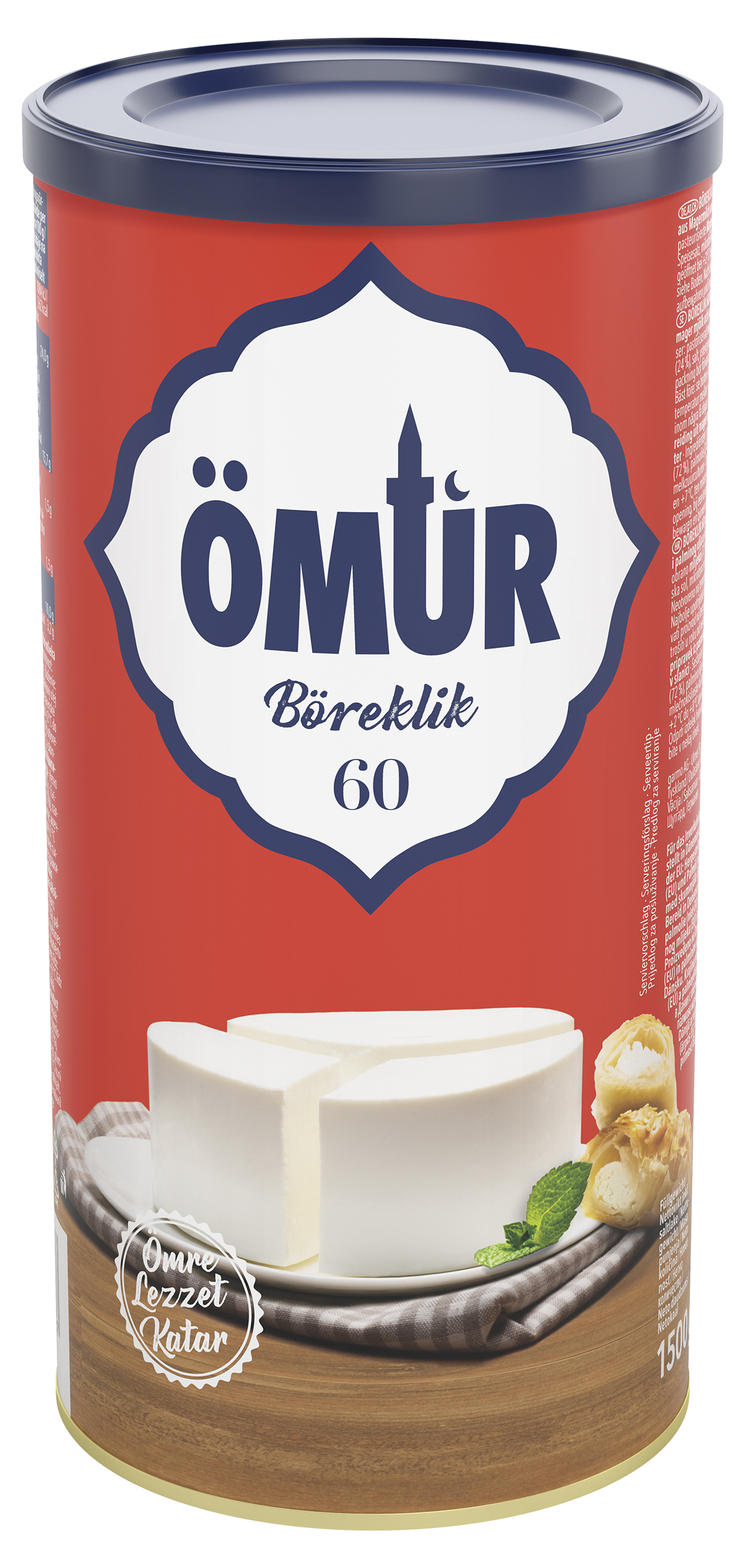Ömür Böreklik 60 800g Lebensmittelzubereitung aus Magermilch und Palmöl