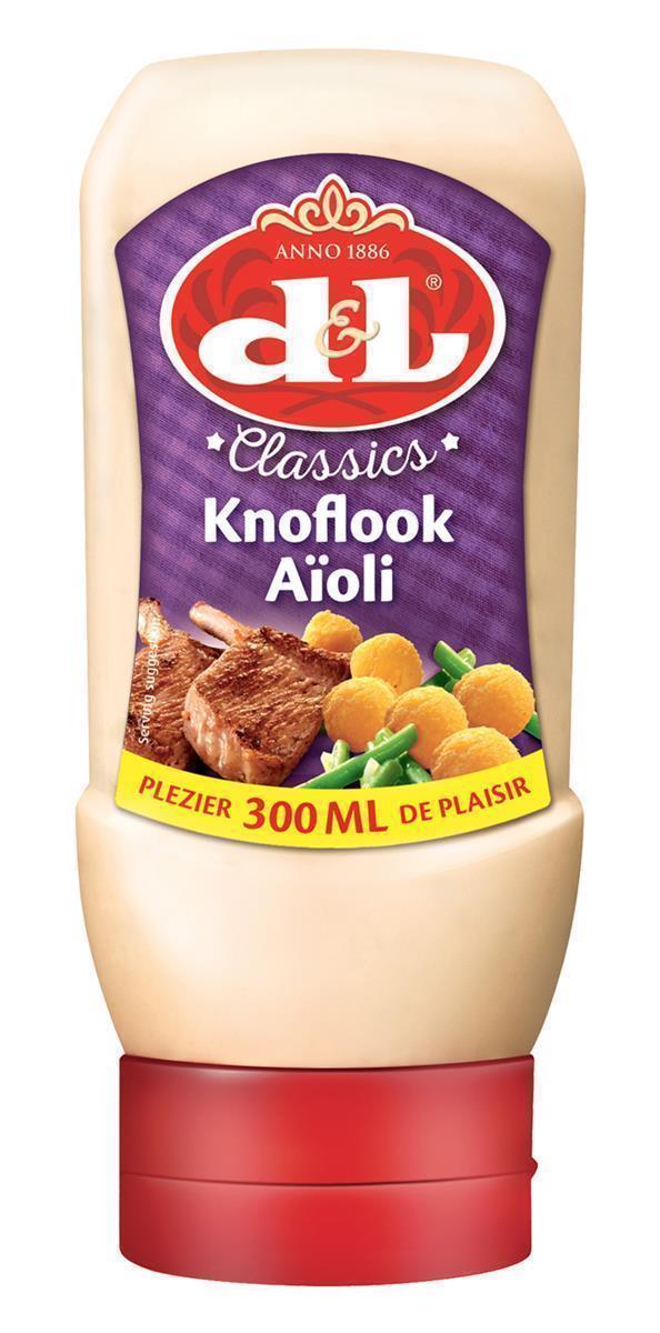 D&L Aioli Sauce 300ml Classics Allioli Dip Knoblauch-Mayonnaise Knoblauchcreme