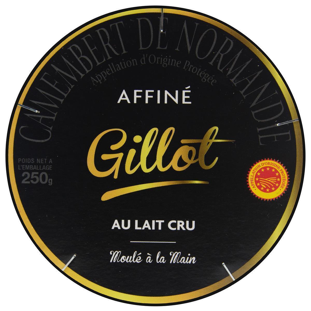 Gillot Gourmet Camembert AOP 250g französischer Weich-Käse Rohmilch