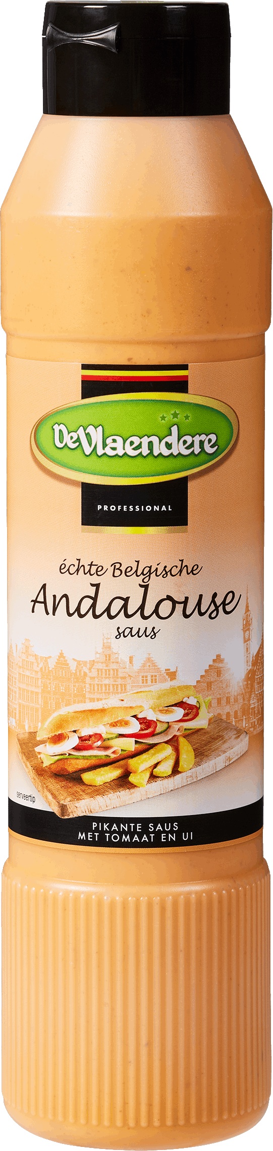 DeVlaendere Andalouse Sauce 6x 1L Tube glutenfreie Soße aus Belgien 