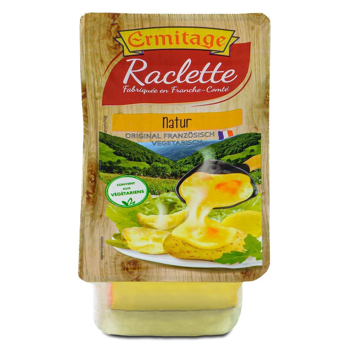 Ermitage Raclette-Käse Natur Scheiben 400g französischer Schnitt-Käse