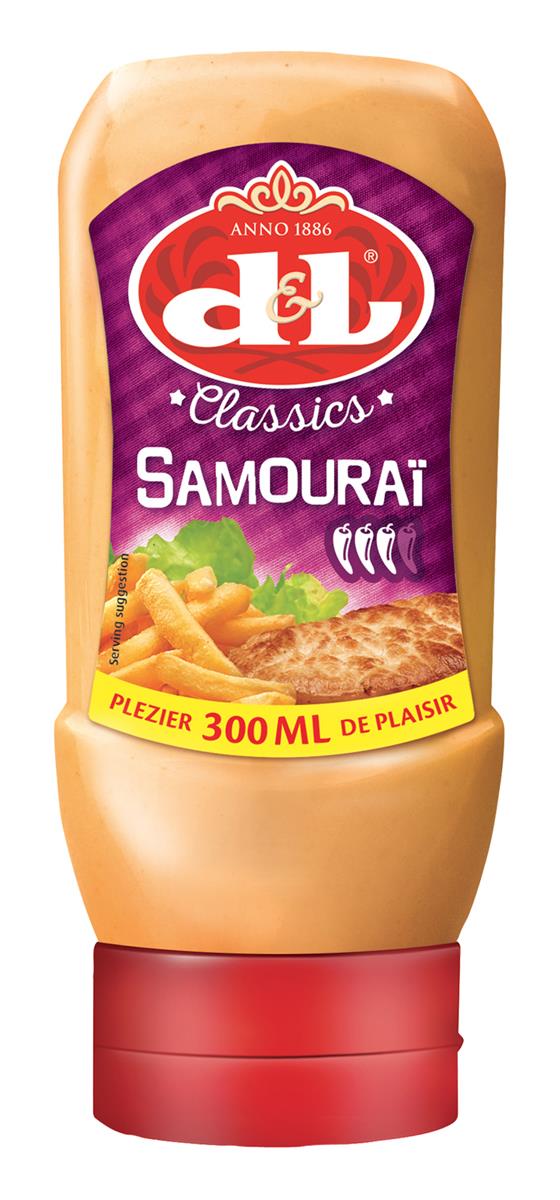 D&L Samurai Sauce 300ml Classics Samourai leicht scharfe belgische Würz-Sauce