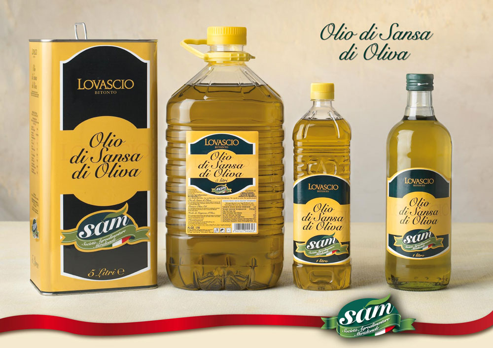 Lovascio Olivenöl Olio di Sansa di Oliva aus Apulien 5L Halal Öl