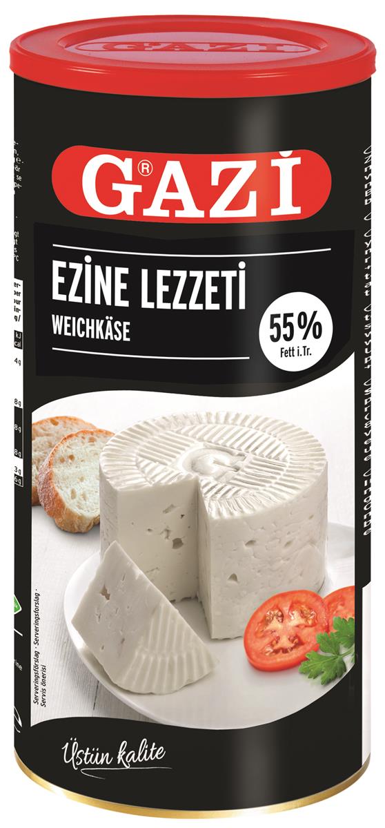 Gazi Ezine Lezzeti Käse 800g Dose 55% Fett i.Tr. cremiger Weichkäse aus Kuhmilch