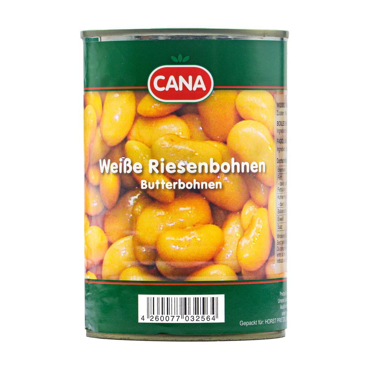 Cana Bianchi di Spagna 1x 400g Dose weiße Riesenbohnen