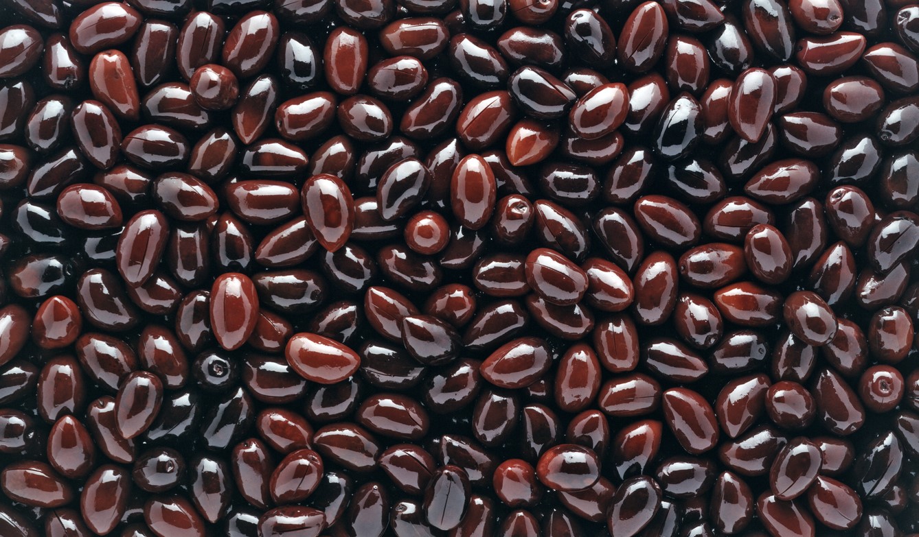 Kalogiros Kalamata Oliven ganz 6x 1kg griechische Jumbo Oliven in Salzlake