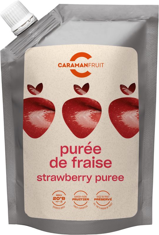 Caramanfruit Erdbeeren-Püree 8x 1kg Erdbeere-Frucht-Püree