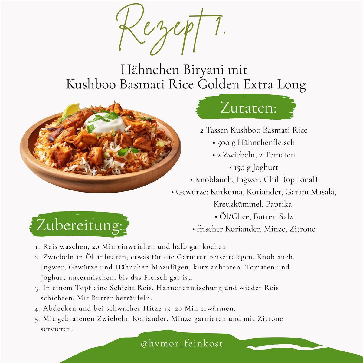 Khushboo Gold Premium 1121 Basmati Reis 20 kg Indischer Duftreis 