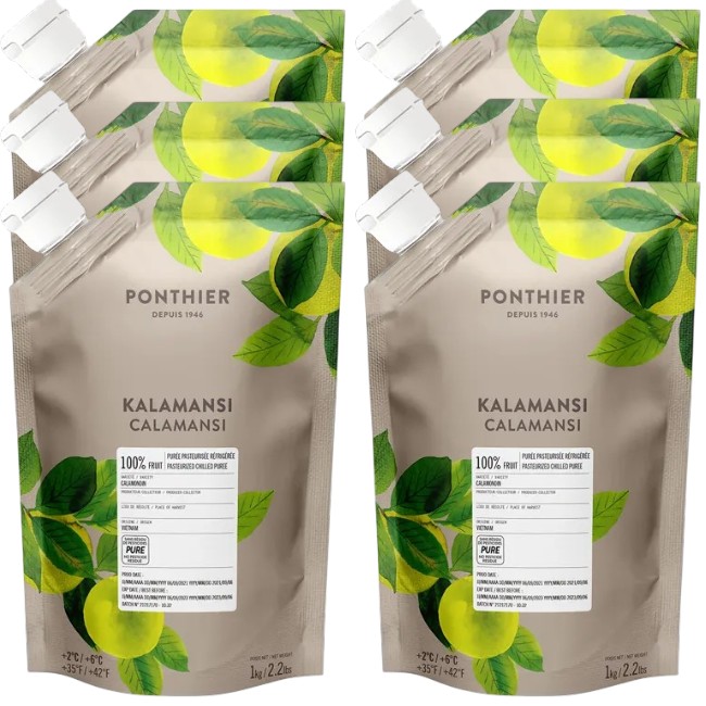 Ponthier KALAMANSI PÜREE Zitrus-Frucht-Püree Kalamansimark 6x 1KG