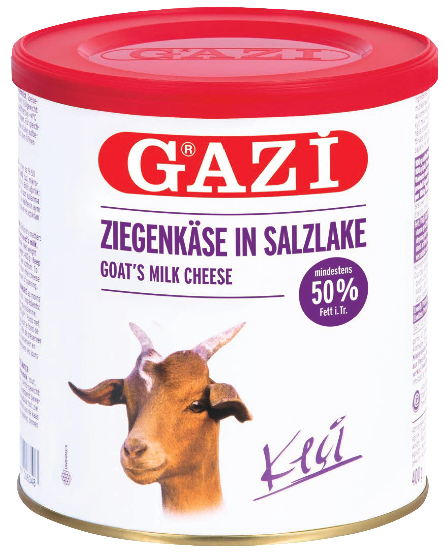 Gazi Ziegenkäse in Salzlake 400g Dose 50% Fett i.Tr. Keci peyniri