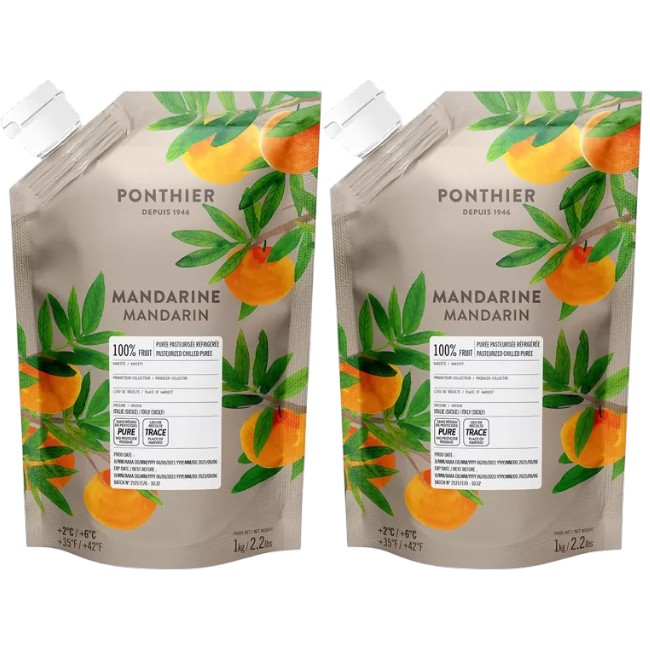 Ponthier MANDARINEN PÜREE Zitrus-Frucht-Püree Mandarinenmark 2x 1KG