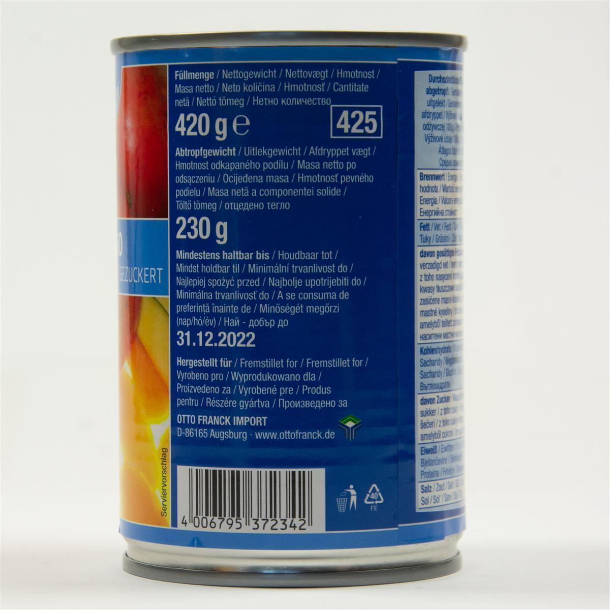 La Perla Mango in Scheiben 230g leicht gezuckert Dose