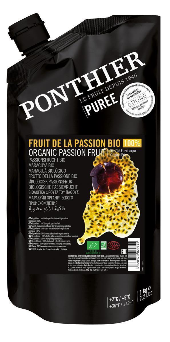 Ponthier 1x 1kg BIO Passionsfrucht Püree