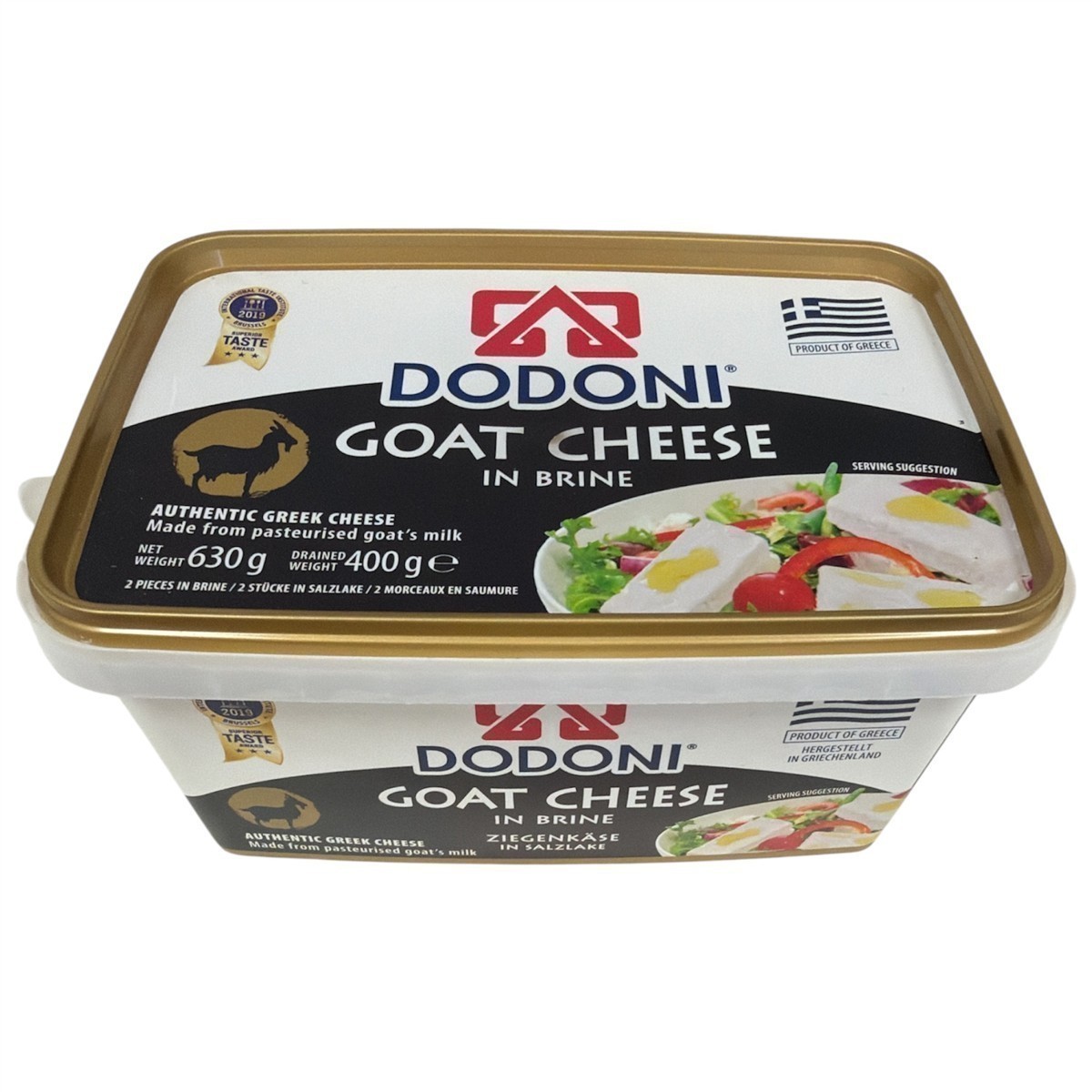 Dodoni griechischer Ziegenkäse in Salzlake 1x 400g Behälter