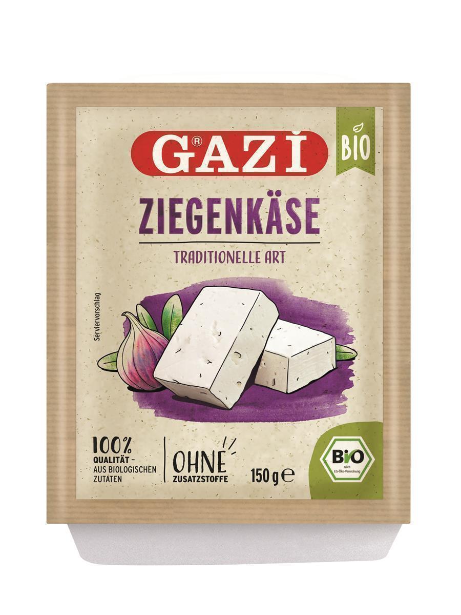 Gazi BIO Ziegenkäse traditionelle Art 150g Salzlake 50% Fett i.Tr. Griechenland