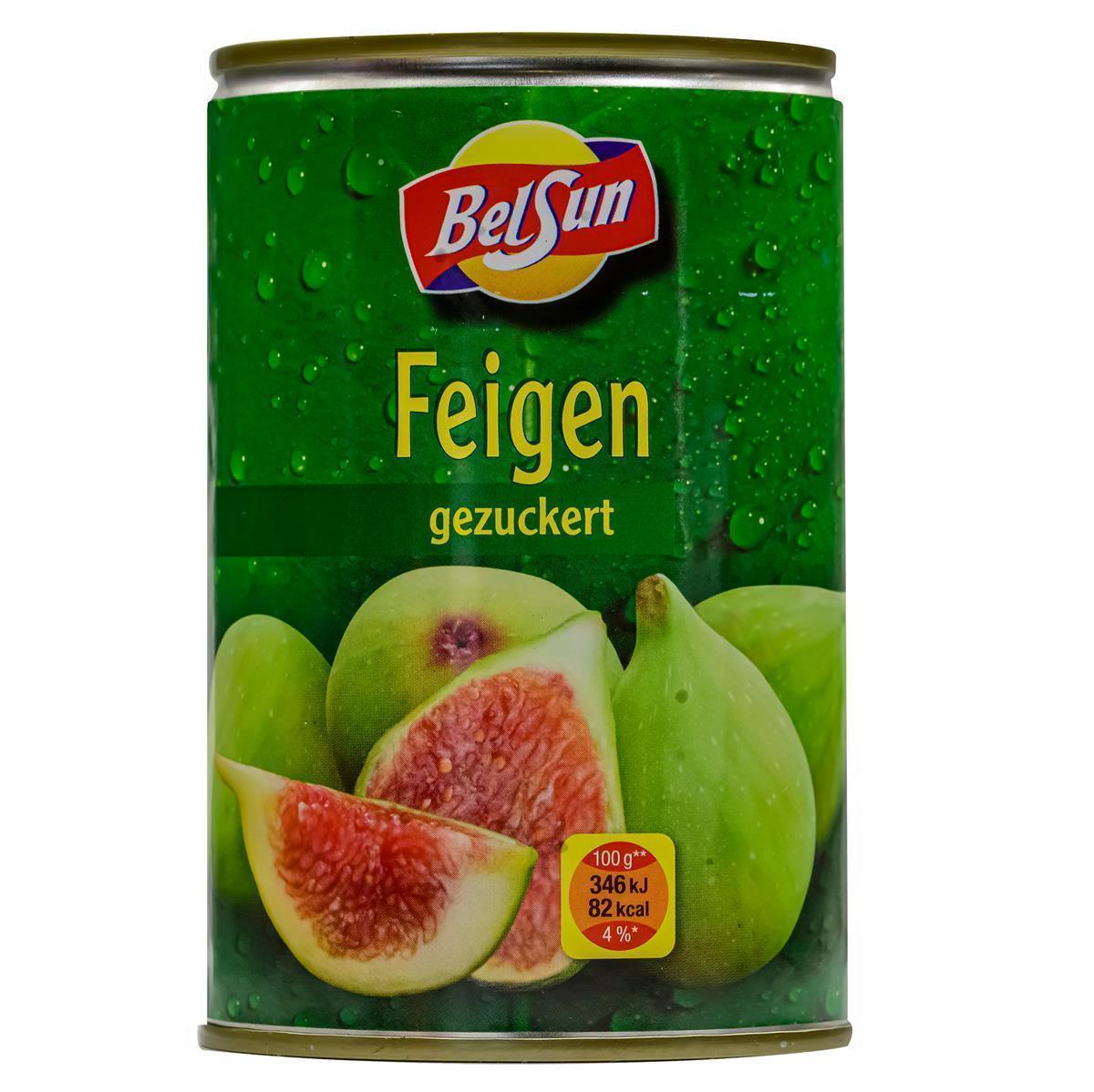 BelSun Feigen 210g gezuckert ganze Feige Dose eingelegt Spanien Obstkonserve