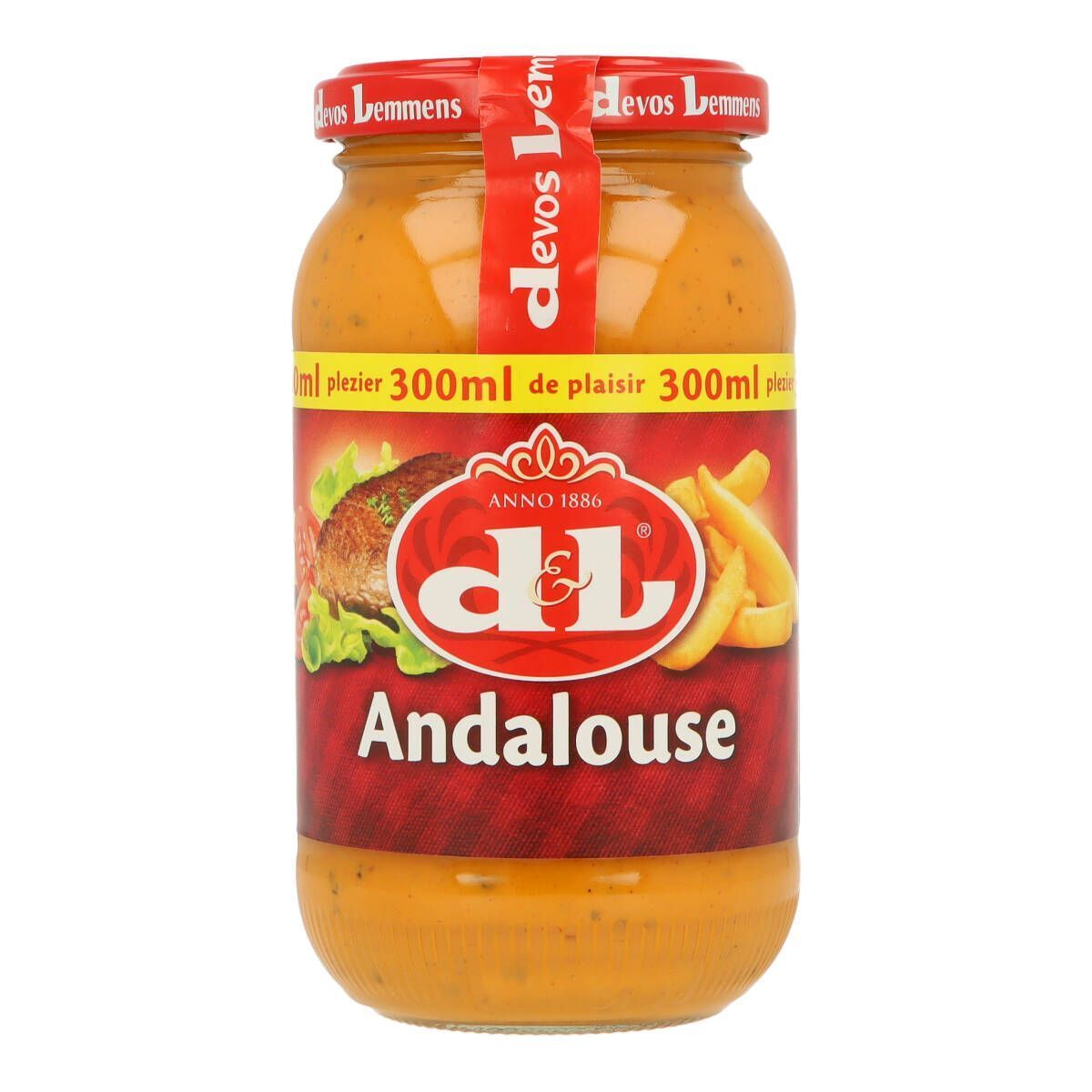 D&L Andalouse Sauce 300ml Glas leicht würzig-pikante Soße aus Andalusien