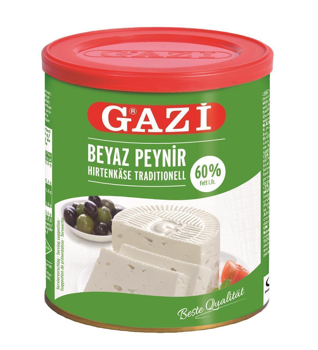 Gazi Hirtenkäse traditionell 500g 60% Fett i.Tr. Kuhkäse Kuhmilch Beyaz Peynir