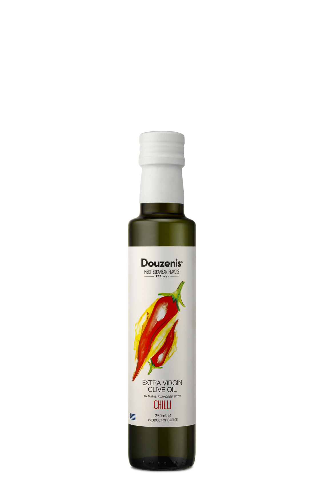 Douzenis natives Olivenöl extra Chili 250ml aromatisiertes Würzöl