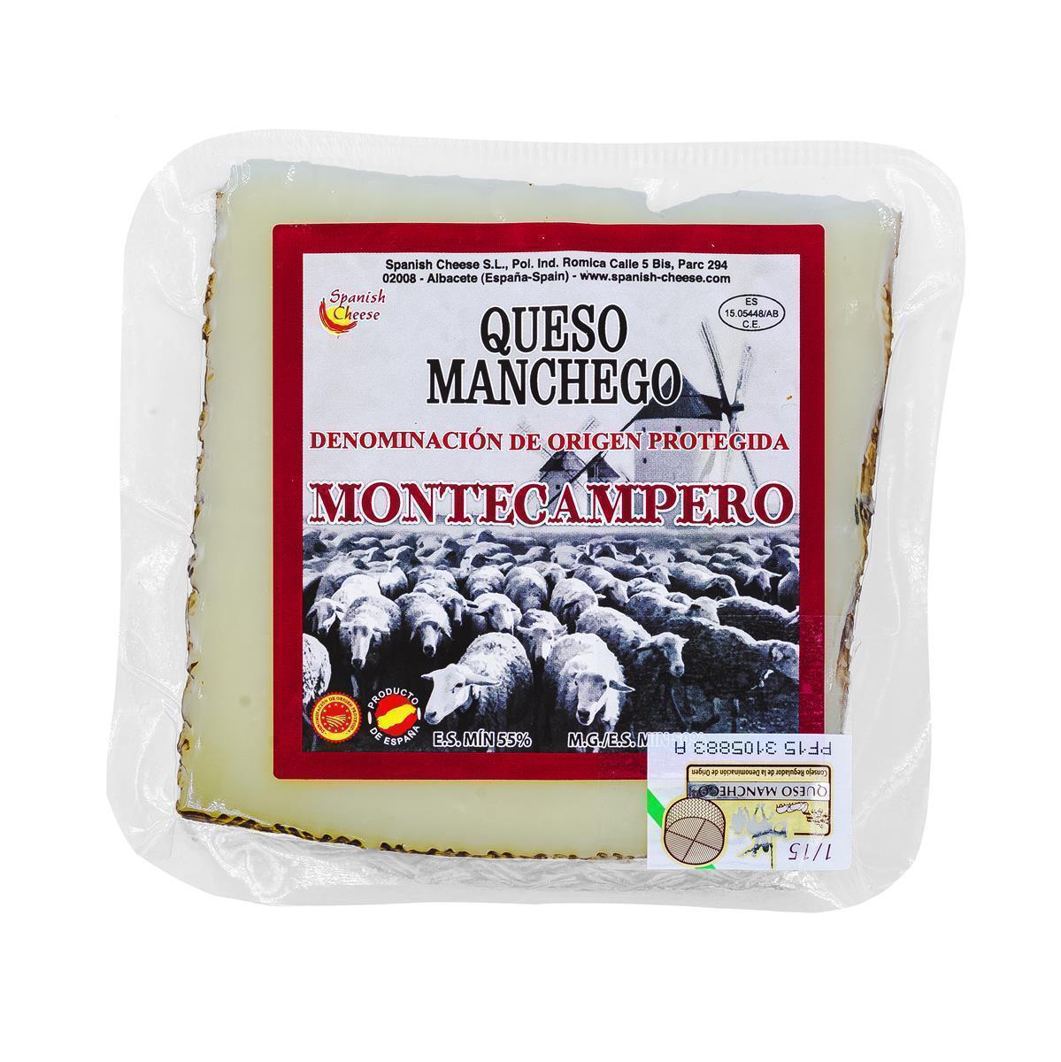 Montecampero Queso Manchego Käse Schafs-Hartkäse 200g semi-curado