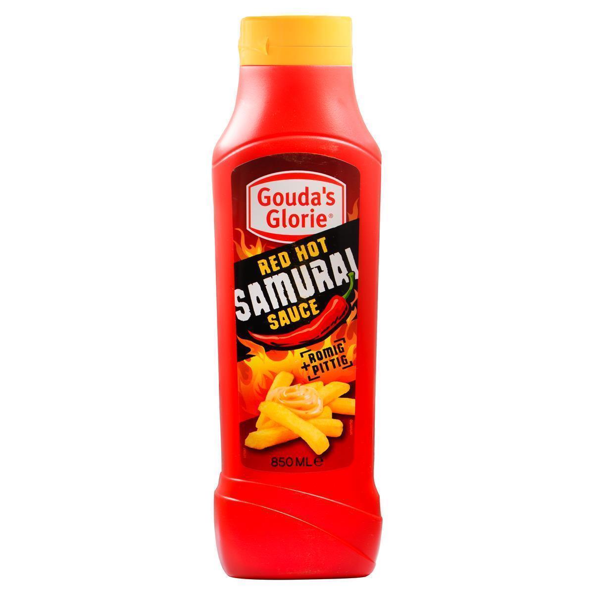Hymor Red Hot Samurai Sauce 850ml Gouda´s Glorie cremige belgische Grillsauce