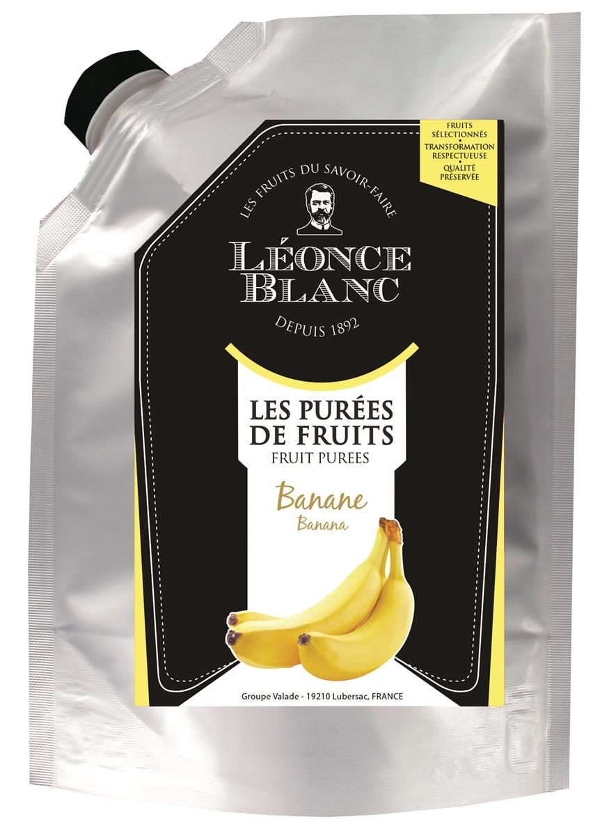 Leonce Blanc Bananen-Püree 1kg Bananen Frucht-Püree Tropfenfrucht