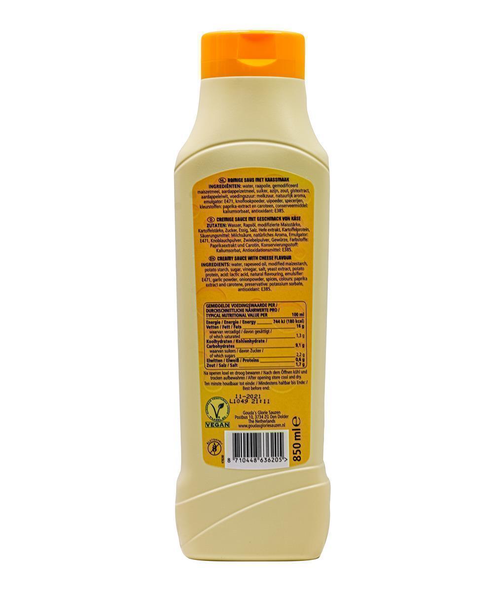 Hymor Creamy Cheese Style 850ml von Gouda´s Glorie cremige vegane Käsesauce
