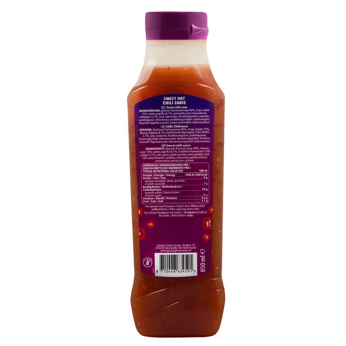 Hymor Sweet Hot Chili Sauce 850ml Gouda´s Glorie süße frische Grillsauce