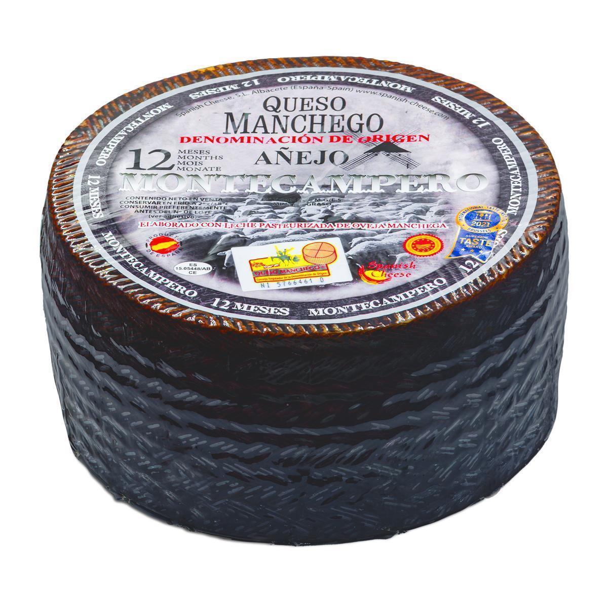 Montecampero Queso Manchego Añejo 12 Monate spanischer Schafs-Hartkäse 3kg