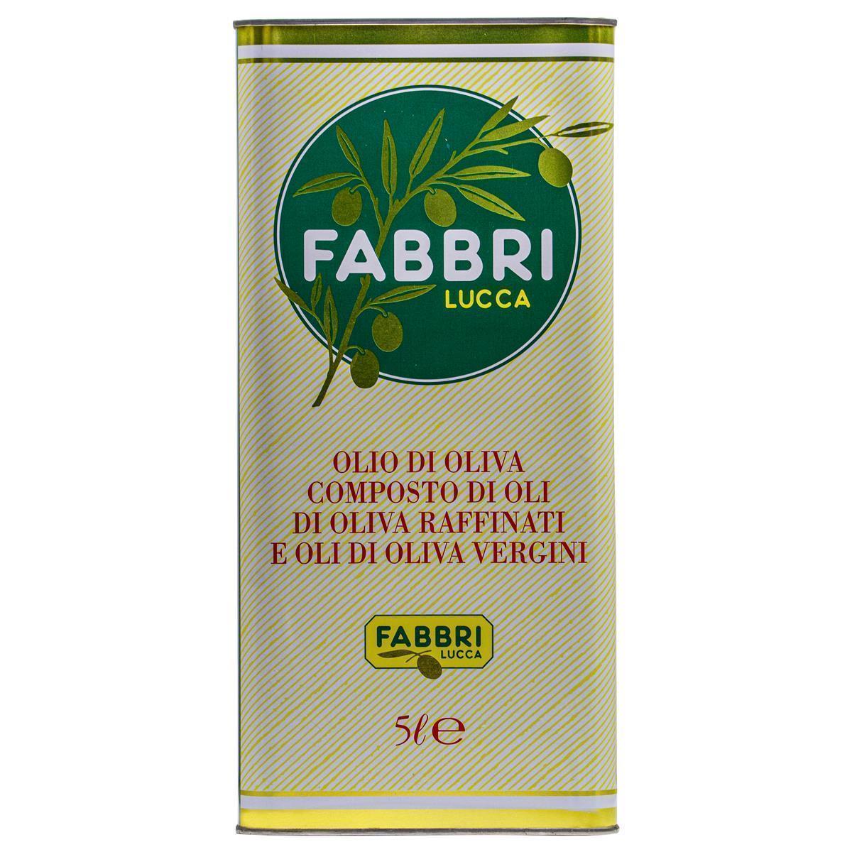 Fabbri Lucca Olivenöl 5 Liter raffiniertes natives Ölivenöl Italien Toskana