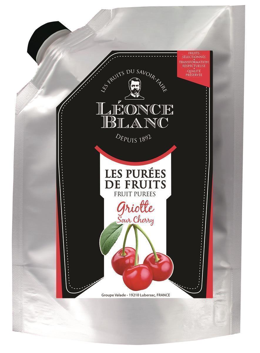 Leonce Blanc Sauerkirschen-Püree 1kg leicht säuerliches Weichsel-Püree