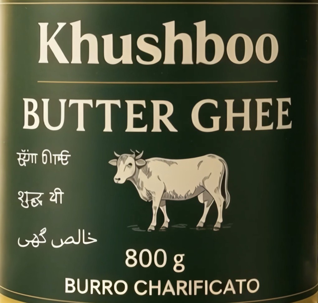 Khushboo Butter Ghee 1x 800g indisches Butterschmalz mit hohem Rauchpunkt