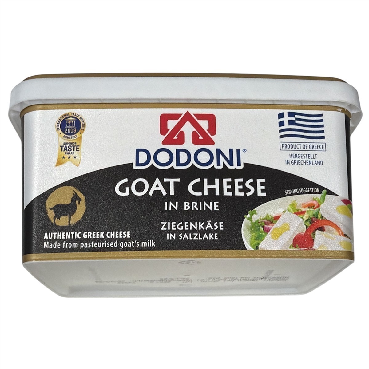 Dodoni griechischer Ziegenkäse in Salzlake 1x 400g Behälter